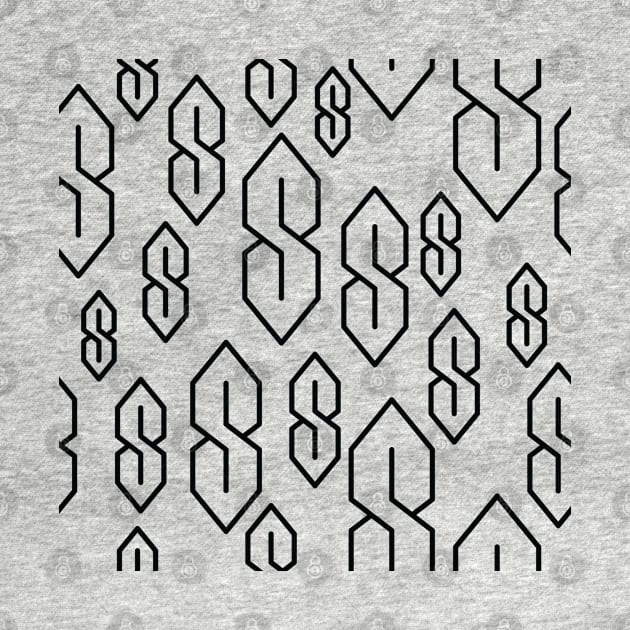 Cool S Symbol Pattern (Black) by inotyler